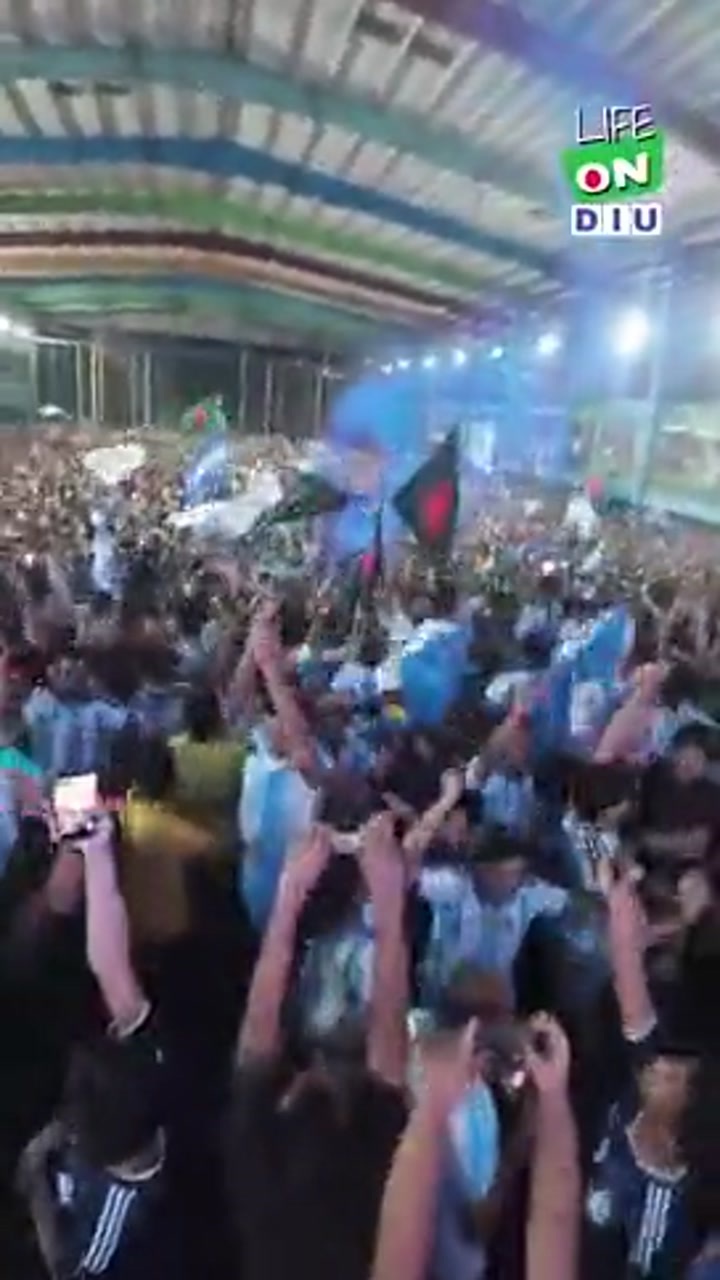 这氛围！梅西梅开二度，孟加拉阿根廷球迷陷入疯狂