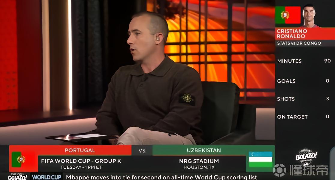 评论员：如果C罗想成为GOAT，那他就必须赢得一座世界杯