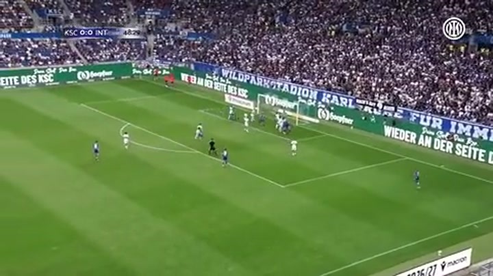 友谊赛- 国米2-1卡尔斯鲁厄 迪乌夫补时世界波破门