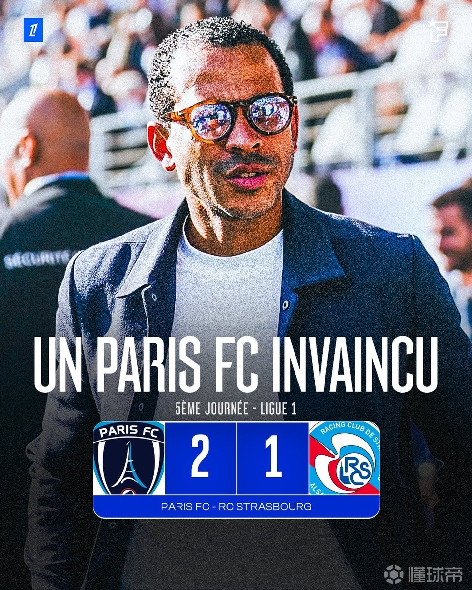 罗塞尼尔率巴黎FC2-1白堡升至法甲第二，新赛季至今保持不败