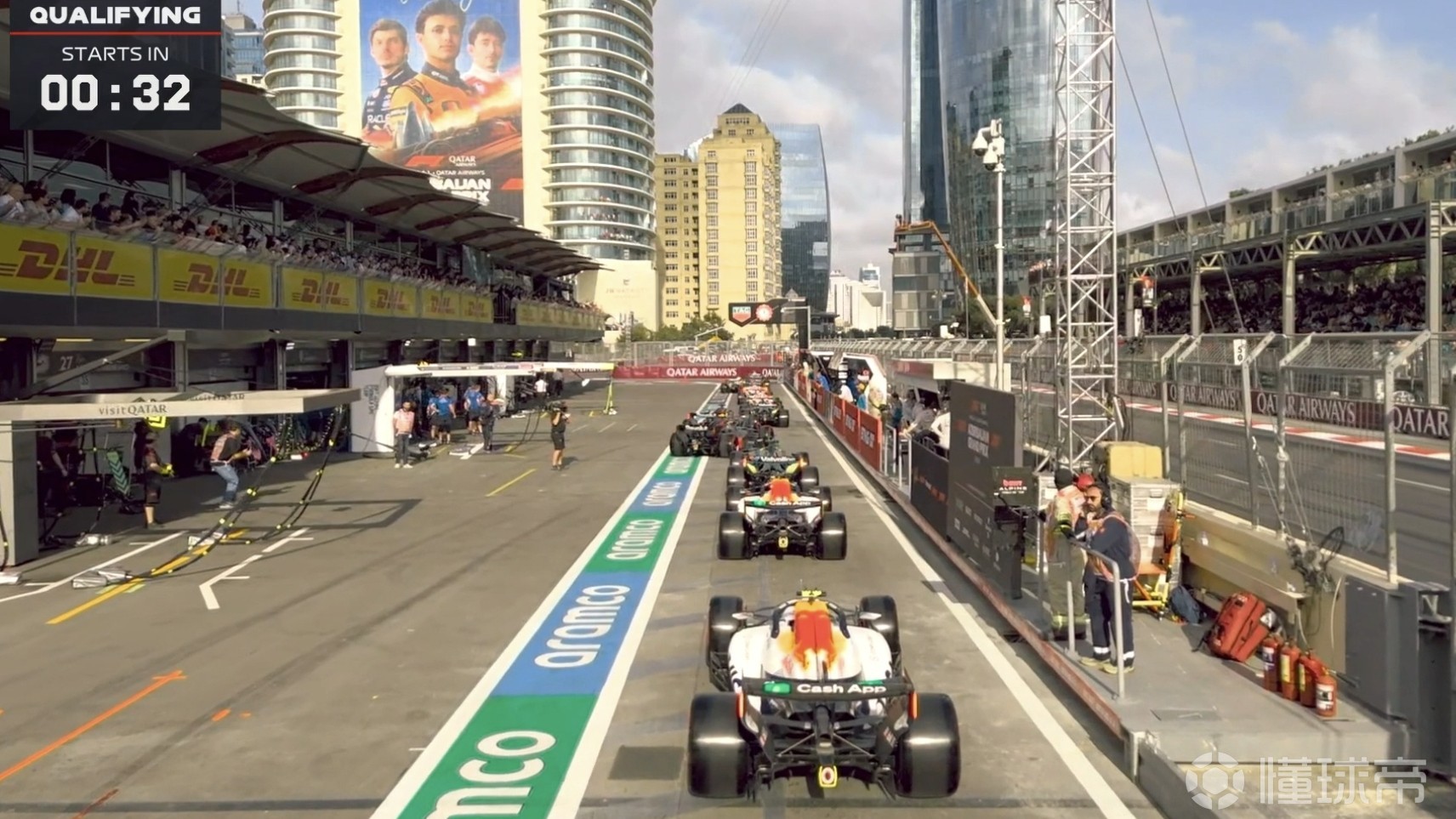 F1阿塞拜疆排位：拉塞尔夺杆，勒克莱尔第2，安东内利Q1上墙