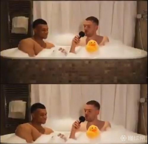 姆巴佩与网红在浴缸采访的AI视频疯传，网红：我的浴缸随时恭候