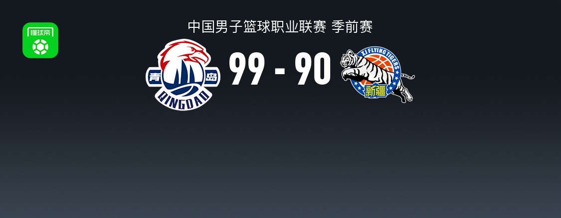CBA战报：青岛99-90新疆，奎因达里-韦瑟斯庞30+2
