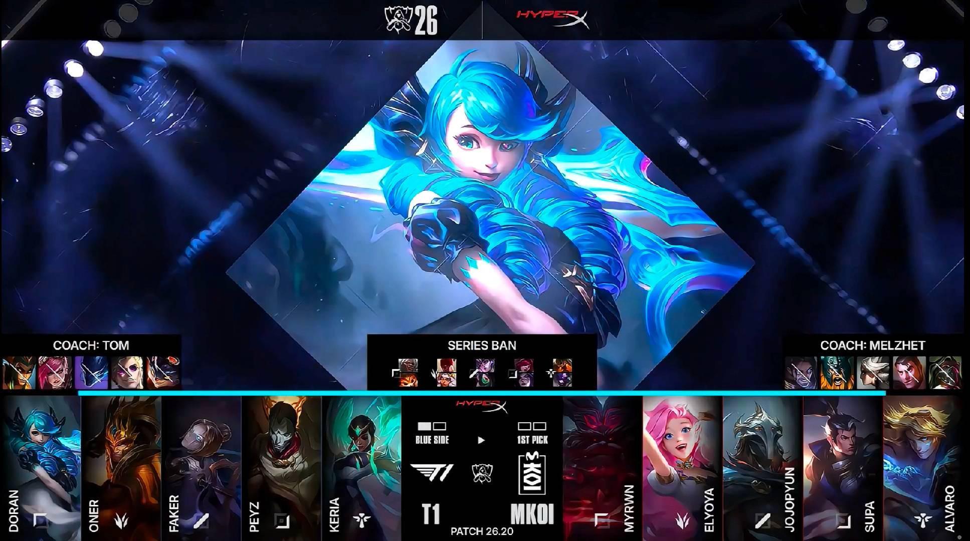 淘汰赛Boss来了，T1 2-0击败MKOI第三个晋级S16八强