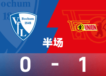 德甲半场：霍勒巴赫破门，波鸿0-1柏林联合
