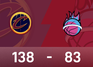 NBA季后赛战报：米切尔22分，约维奇24分，骑士138-83狂胜热火