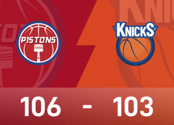 NBA季后赛战报：康宁汉姆24+8，唐斯17+11，活塞106-103险胜尼克斯