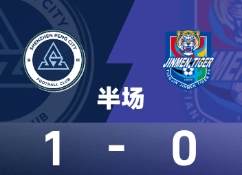 ⚽中超半场：杜加利奇头球破门，拜合拉木造险，深圳新鹏城1-0天津津门虎