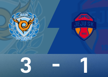 ⚽韩K联战报：吉野恭平、郑治仁破门，大邱FC3-1战胜济州SK FC