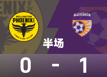 ⚽澳超半场：塔加特破门，皮尔曼进球被吹，珀斯光荣暂1-0惠灵顿凤凰
