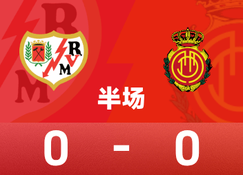 ⚽西甲半场：加西亚屡造险，洛佩兹险破门，巴列卡诺0-0马略卡