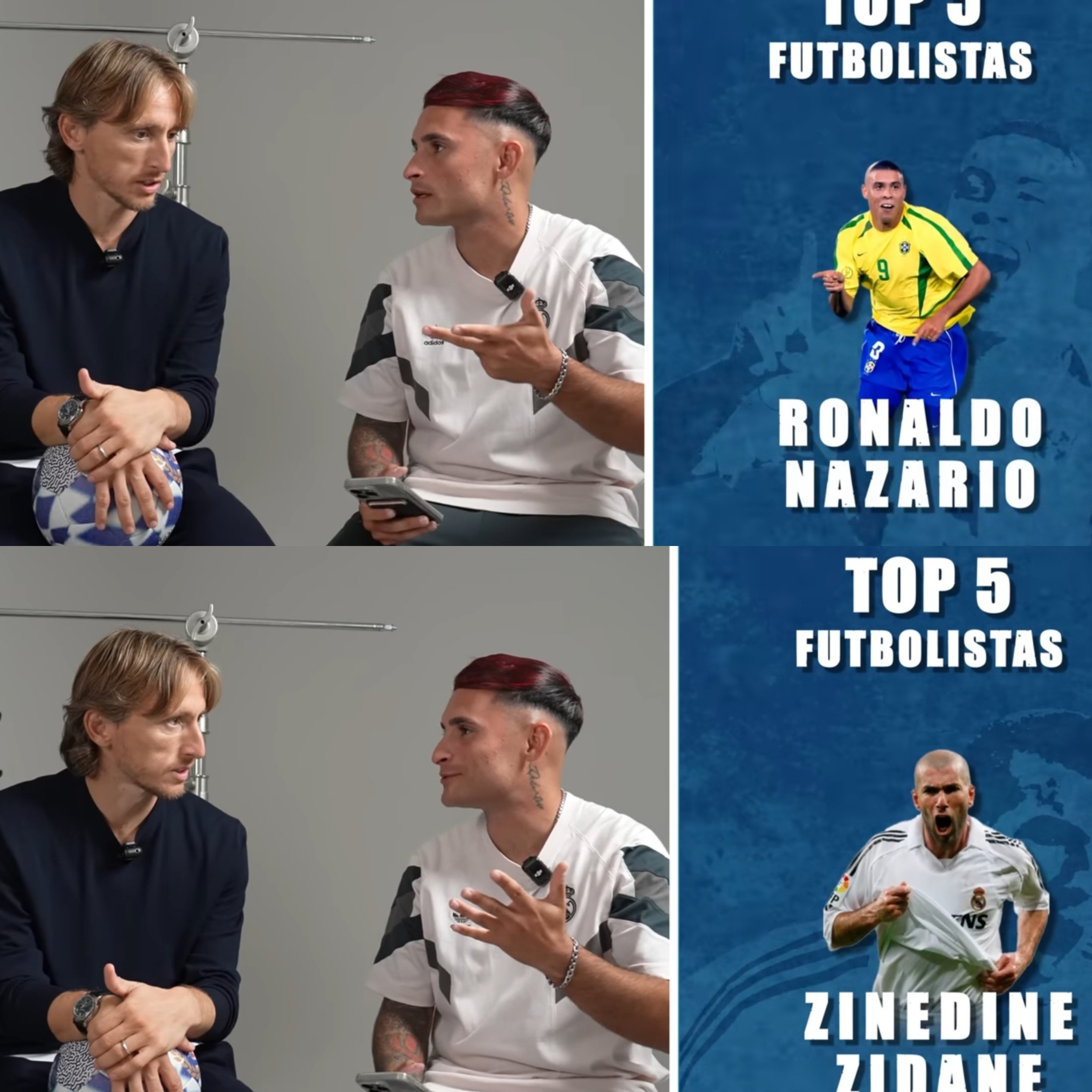 心目中TOP5？莫德里奇：马拉多纳第1，托蒂&大罗紧随