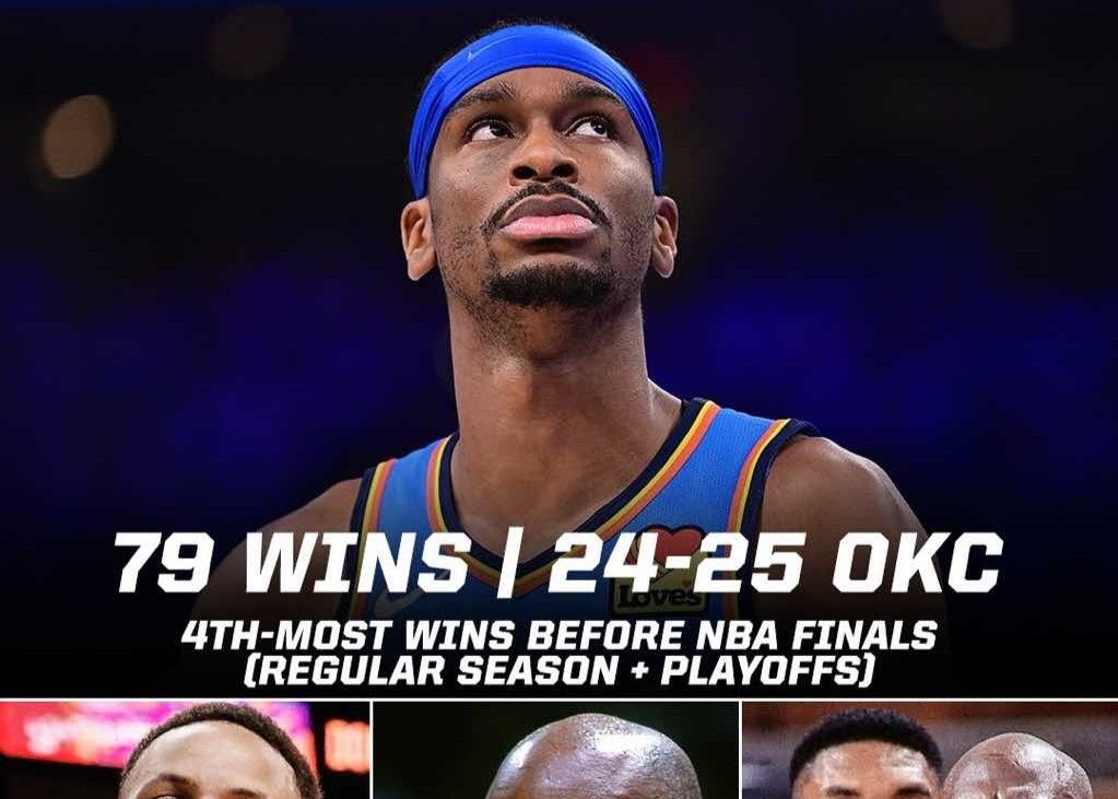ESPN：雷霆成为NBA总决赛前胜场数第四多的球队，今日有望取得第80胜